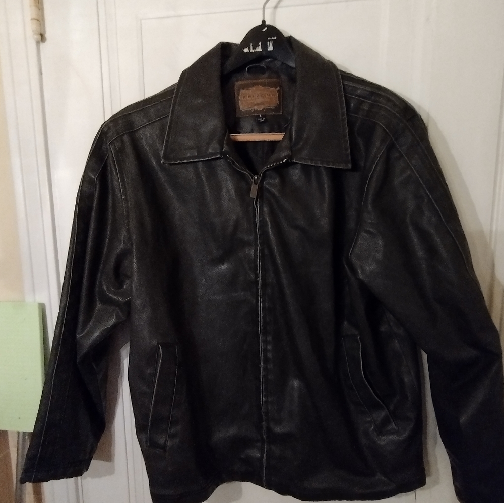 Men's leather coat